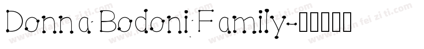 Donna Bodoni Family字体转换